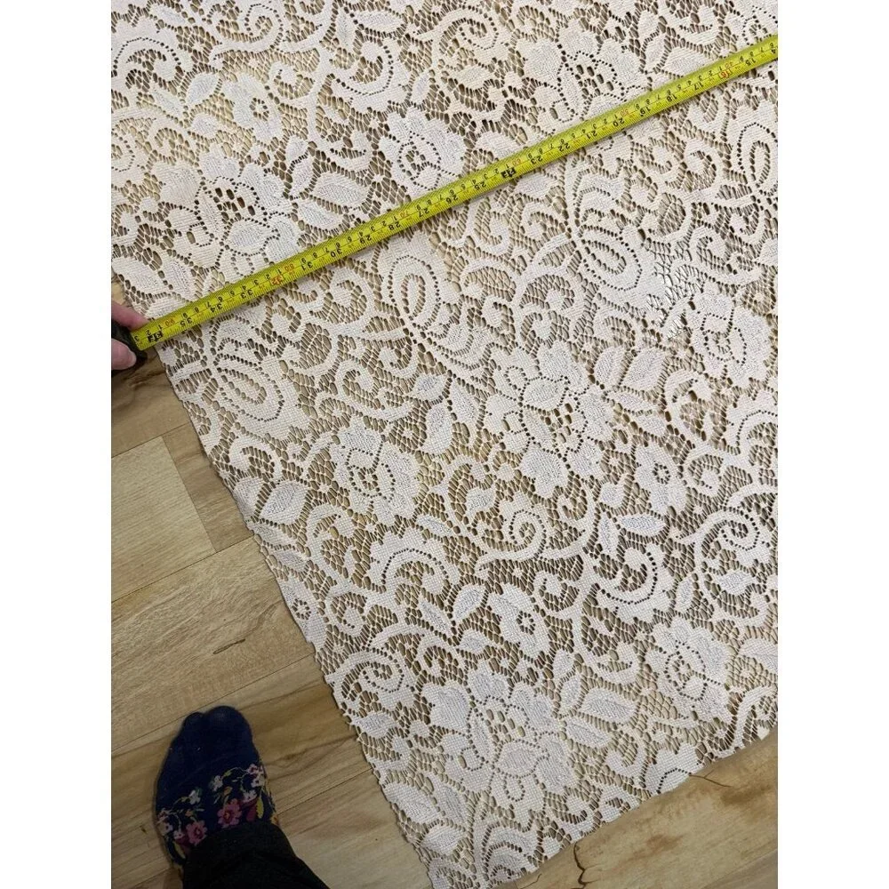 Vintage Lace-Style Plastic Table Mat / Doily